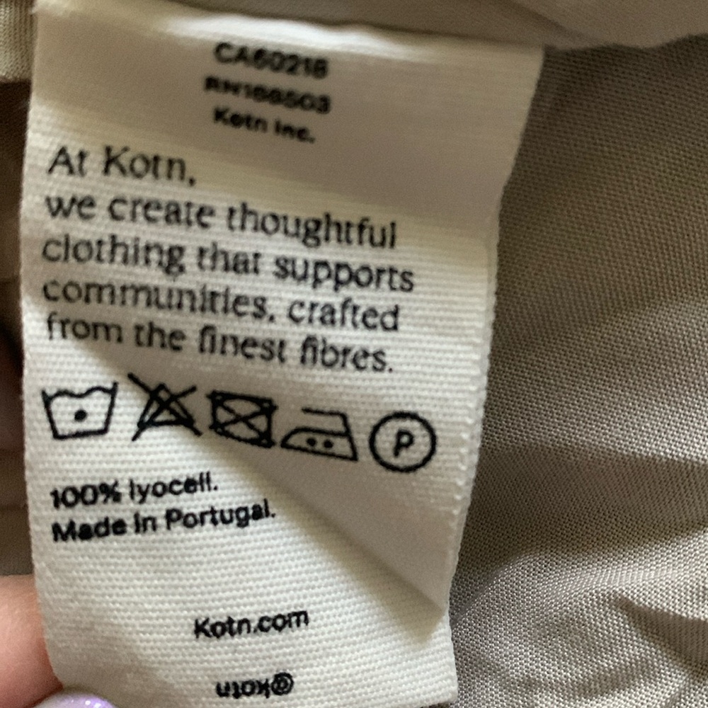 NWT KOTN Bias Cut Asymmetrical Tank Dress in Laurel Oak Xsmall - Picture 2 of 8